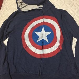 Captain America zip up hoodie